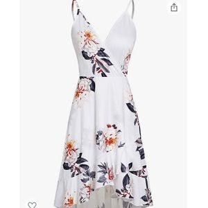 Amazon white and floral dress! size: XL! NWT